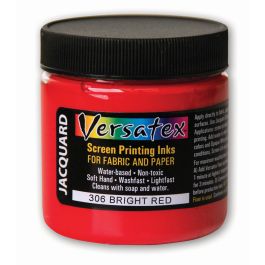 Jacquard Versatex Screen Printing Ink - 4 Oz (118.29 ML) Jar - Bright Red (306)