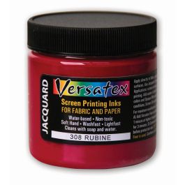 Jacquard Versatex Screen Printing Ink - 4 Oz (118.29 ML) Jar - Rubine (308)