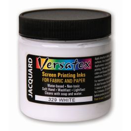 Jacquard Versatex Screen Printing Ink - 4 Oz (118.29 ML) Jar - White (329)