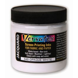 Jacquard Versatex Screen Printing Ink - 4 Oz (118.29 ML) Jar - Opaque White (345)