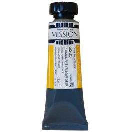 Mijello Mission Titanium Class Gouache for Design - Permanent Yellow Deep (205) - 15 ML