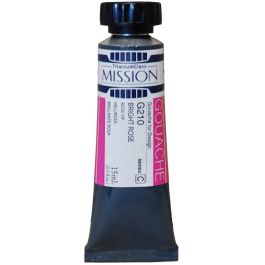 Mijello Mission Titanium Class Gouache for Design - Bright Rose (210) - 15 ML