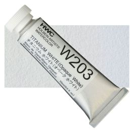 Holbein Artists' Watercolour - Tube of 15 ML - Titanium White Opaque (203)