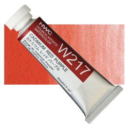 Holbein Artists' Watercolour - Tube of 15 ML - Cadmium Red Purple (217)