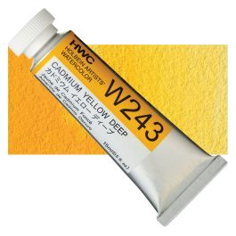 Holbein Artists' Watercolour - Tube of 15 ML - Cadmium Yellow Deep (243)