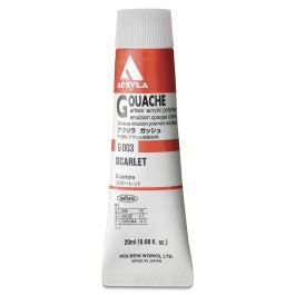 Holbein Artist Acrylic Polymer - Acryla Gouache Tube of 20 ML - Scarlet (03)