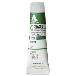 Holbein Artist Acrylic Polymer - Acryla Gouache Tube of 20 ML - Green (61)