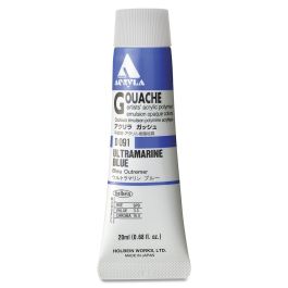 Holbein Artist Acrylic Polymer - Acryla Gouache Tube of 20 ML - Ultramarine Blue (91)