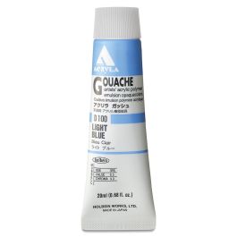 Holbein Artist Acrylic Polymer - Acryla Gouache Tube of 20 ML - Light Blue (00)