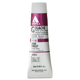 Holbein Artist Acrylic Polymer - Acryla Gouache Tube of 20 ML - Rose Violet (19)