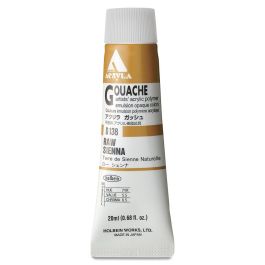 Holbein Artist Acrylic Polymer - Acryla Gouache Tube of 20 ML - Raw Sienna (38)