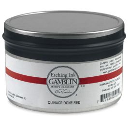 Gamblin Etching / Intaglio Ink - Quinacridone Red Jar of 1 LB / 453 ML