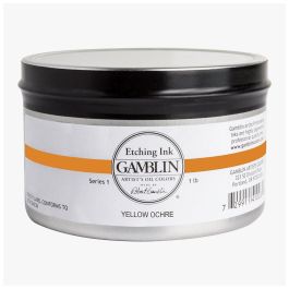 Gamblin Etching / Intaglio Ink - Yellow Ochre Jar of 1 LB / 453 ML