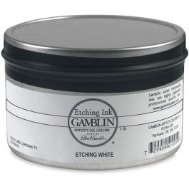 Gamblin Etching / Intaglio Ink - Etching White Jar of 1 LB / 453 ML