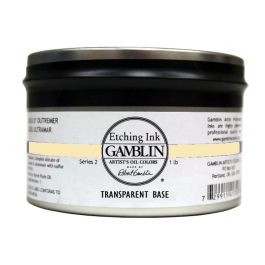 Gamblin Etching / Intaglio Ink - Transparent Base Jar of 1 LB / 453 ML