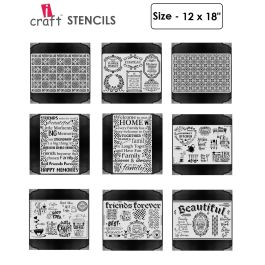 iCraft Home Decor Stencils - 12 x 18