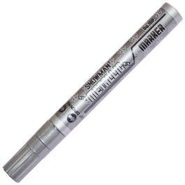 Snowman Oil Based Paint Marker - Metallic Silver - Medium Tip