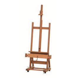 MABEF Beech Wood Studio Easel - H Frame - with Crank for Elevation