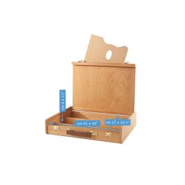 MABEF Painter's Wooden Storage Box with Palette