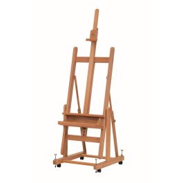 MABEF Beech Wood Convertible Studio Easel - H Frame - with Tray