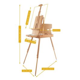 MABEF Beech Wood Big Sketch Box Easel