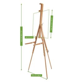 MABEF Beech Wood Basic Field Easel with Arms