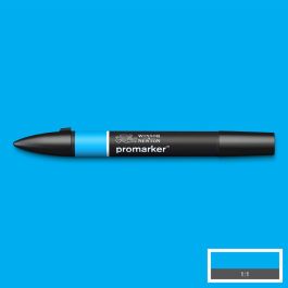 Winsor & Newton Promarker - Alcohol Based - Twin Tip Marker - Cyan (C847)