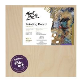 Mont Marte Premium Wooden Painting Board - 12 x 12