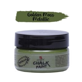 iCraft Metallic Chalk Paint Golden Moss - Jar of 50 ML