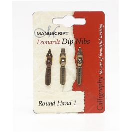 Manuscript - Leonardt Dip Nib Set - Round Hand 1