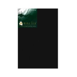 Monalisa Artists' Black Primed Stretched Cotton Canvas Deep Edge - Fine Grain - 450 GSM / 10 Oz - 20.3 x 40.6 cm OR 8