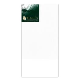 Monalisa Artists' White Primed Stretched Cotton Canvas Deep Edge - Fine Grain - 450 GSM / 10 Oz - 30.4 x 61 cm OR 12