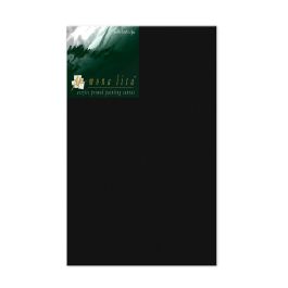 Monalisa Artists' Black Primed Cotton Canvas Board / Panel - Fine Grain - 360 GSM / 8 Oz - 50.8 x 76.2 cm OR 20