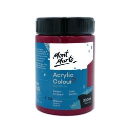 Mont Marte Signature Acrylic Paint - Jar of 300 ml (10.5 Oz) - Magenta