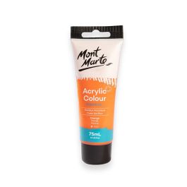 Mont Marte Signature Acrylic Paint - Tube of 75 ml (2.5 Oz) - Orange