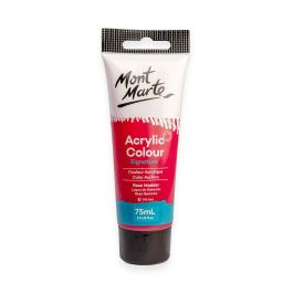 Mont Marte Signature Acrylic Paint - Tube of 75 ml (2.5 Oz) - Rose Madder