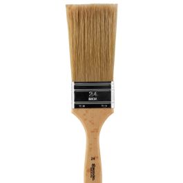 Escoda Natural Chungking Hog Bristle Flat Mural Brush - Series 8155 - Square Edge Extra Long (Pipe Over-Grainer) - Matt Varnished (160 To 175 mm) Handle - Size: 21