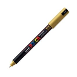 Uni-Posca - Water-Based - Extra Fine Bullet Tip - PC 1M - Gold Marker