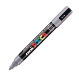 Uni-Posca - Water-Based - Medium Bullet Tip - PC 5M - Grey Marker