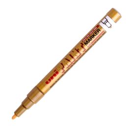 Uni-Ball Uni PX21 Oil Based Paint Marker - Fine Bullet Tip - Gold