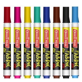 Soni Officemate Regular Fabric Markers - PP Box Pack of 8