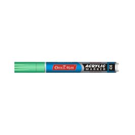 Soni Officemate Water Base Acrylic Marker - Bullet Tip (4.5 MM) - Fluorescent Green