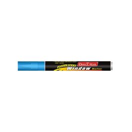 Soni Officemate Liquid Chalk Marker - Bullet Tip (4.5 MM) - Fluorescent Blue