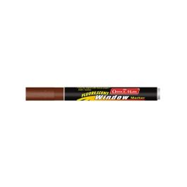 Soni Officemate Liquid Chalk Marker - Bullet Tip (4.5 MM) - Fluorescent Brown