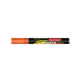 Soni Officemate Liquid Chalk Marker - Bullet Tip (4.5 MM) - Fluorescent Orange