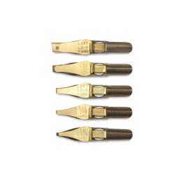 SpeedBall Broad Edge Left Handed Lettering Nibs - Type C (Flat) - Set of 5