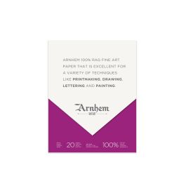 Speedball Arnhem 1618 Printmaking Paper - White Vellum 245 GSM - 21.6 x 27.9 cm or 8.5 x 11