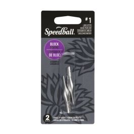 Speedball Printmaking Tool - #1 Lino Cutter - Small V - Pack of 2 - Blister Pack