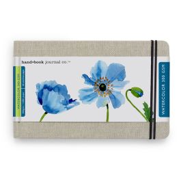 Speedball Hand Book Watercolour Journal - Linen Bound Cover Cold Press 300 GSM - 13.34 cm x 20.95 cm or 5.25