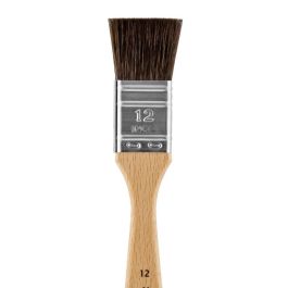 Escoda Ultimo Tendo Synthetic Squirrel Hair Brush - Series 2330 - Mottler Single Thickness - Matt-Varnished Wooden Paintbrush-Style Handle - Size: 9